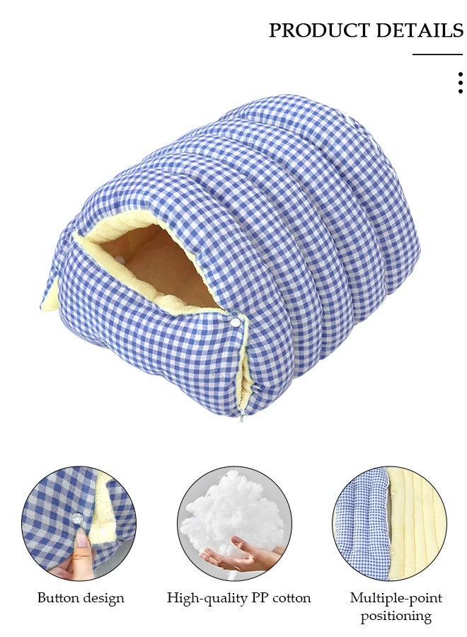 DUNISO Half-Enclosed Cat Bed,Cat House, Cat Cave, Cat Sleeping Bed,Soft Plush Indoor Pet Bed Sofa,Washable Dog Bed,Portable Winter Warm Pet Bed Puppy Dog Calming Bed,Foldable Pet Cave Bed for Dogs and Small Cats - Image 3