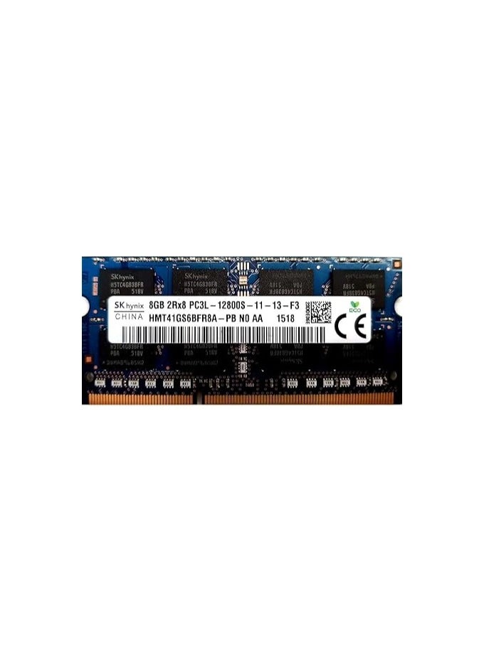 Hynix Hynix 8GB 2Rx8 PC3L-12800S 1600MHz Laptop RAM Memory HMT41GS6BFR8A-PB  - Image 1