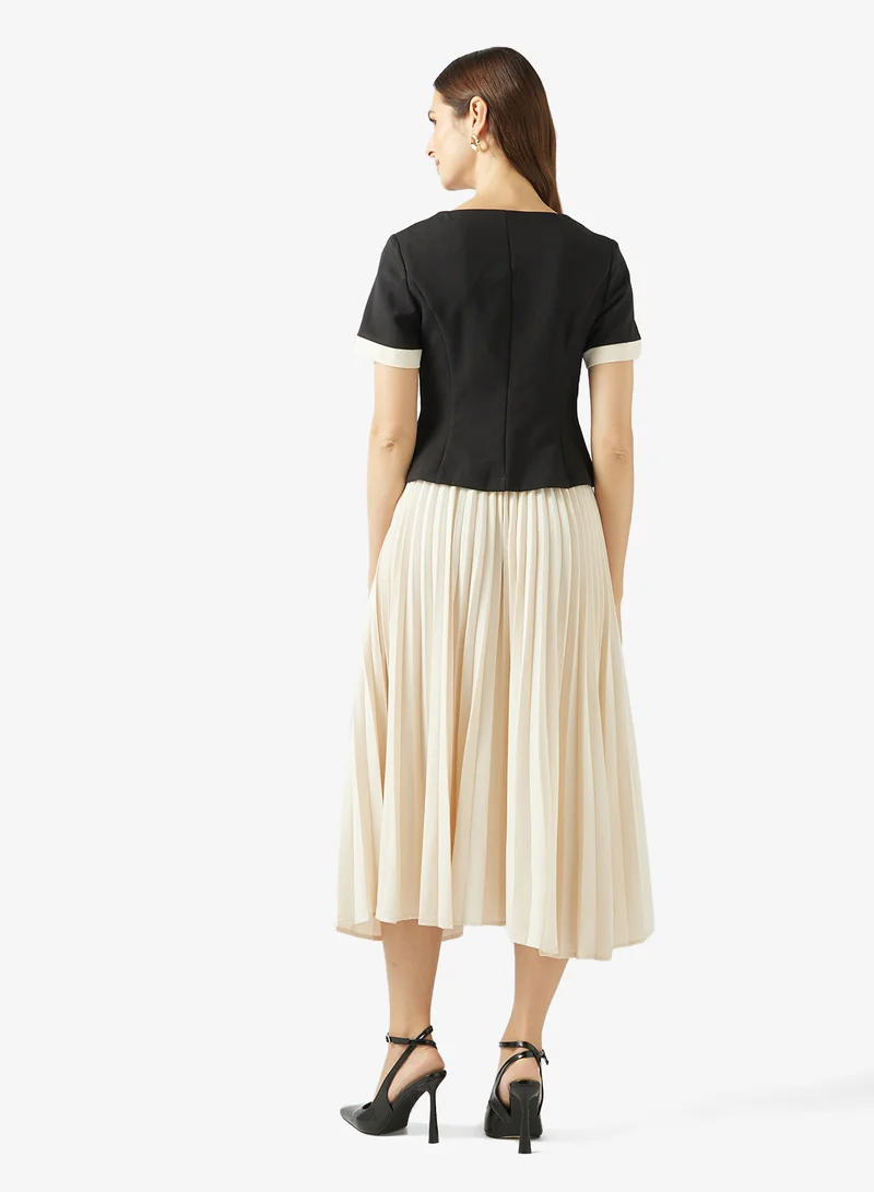 ELLA Blouse & Pleated Skirt Set
