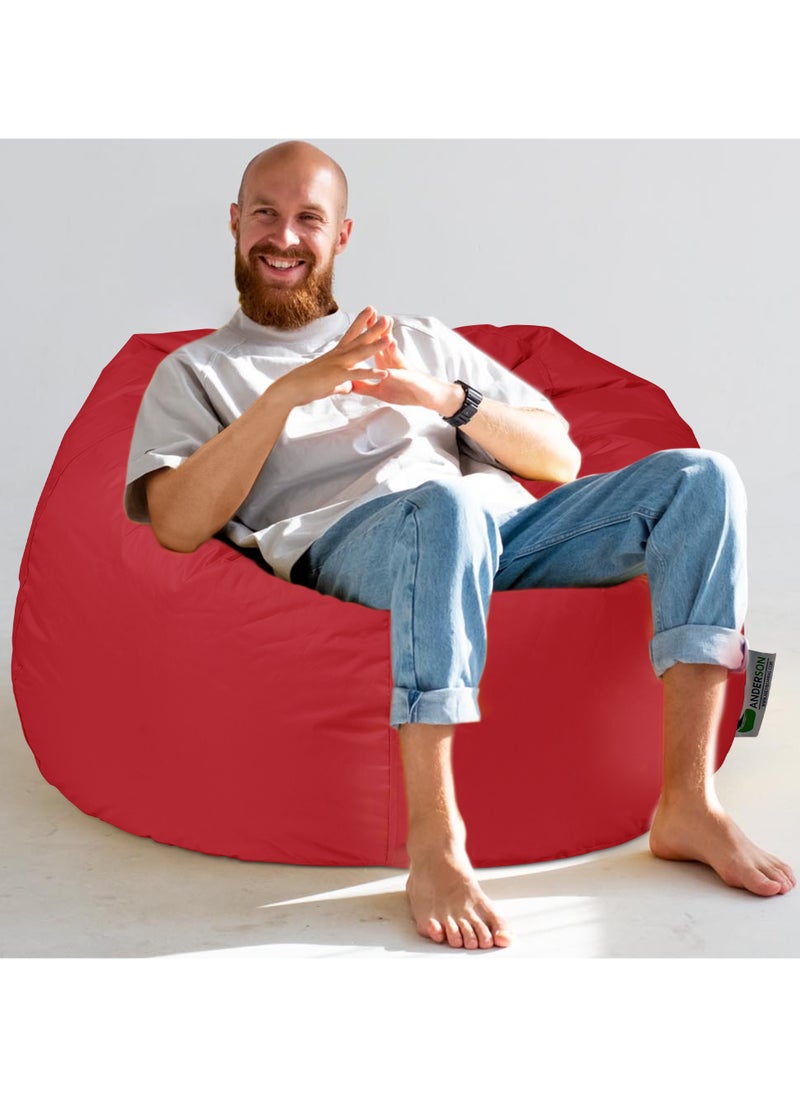ANDERSON Anderson Large Waterproof Comfortable Bean Bag Relaxing Chair Red Colour  - Image 2