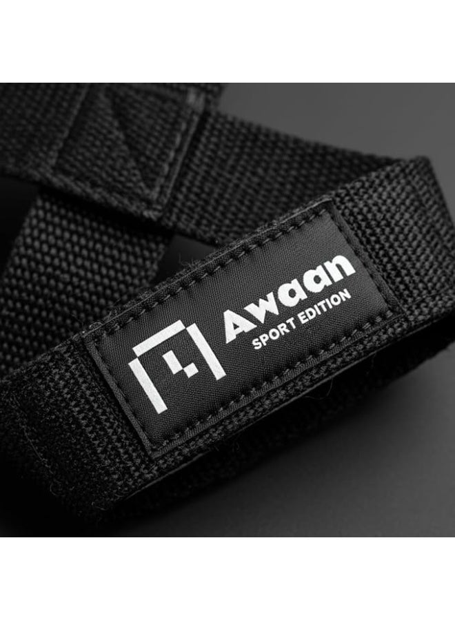 أحزمة رفع على شكل الرقم 8 مع حشوة ناعمة فاخرة للصالات الرياضية ورفع الأثقال - توفر دعمًا أفضل للقبضة وثباتًا أكبر - أحزمة رياضية على شكل الرقم 8 لتمارين القوة - زوج - Image 4