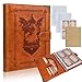 Byhoo DND Spell Cards 5e Leather Spellbook for Dungeons Dragons notebook with 30 Sleeves for Spell Cards Writable Pages and Magnetic Closure A MustHave for RPG Board Games for Every Adventurer - Image 3