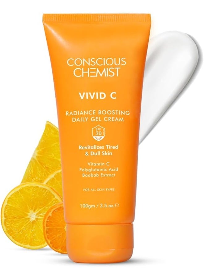 كيميائي واعي كريم جل يومي معزز للإشراق فيفيد سي مع حماية من الشمس SPF 30+، 100 جرام - Image 1