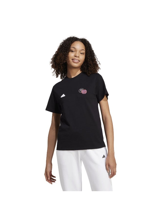 Adidas adidas W Tiro T Black Training T-Shirts 2XS  - Image 3