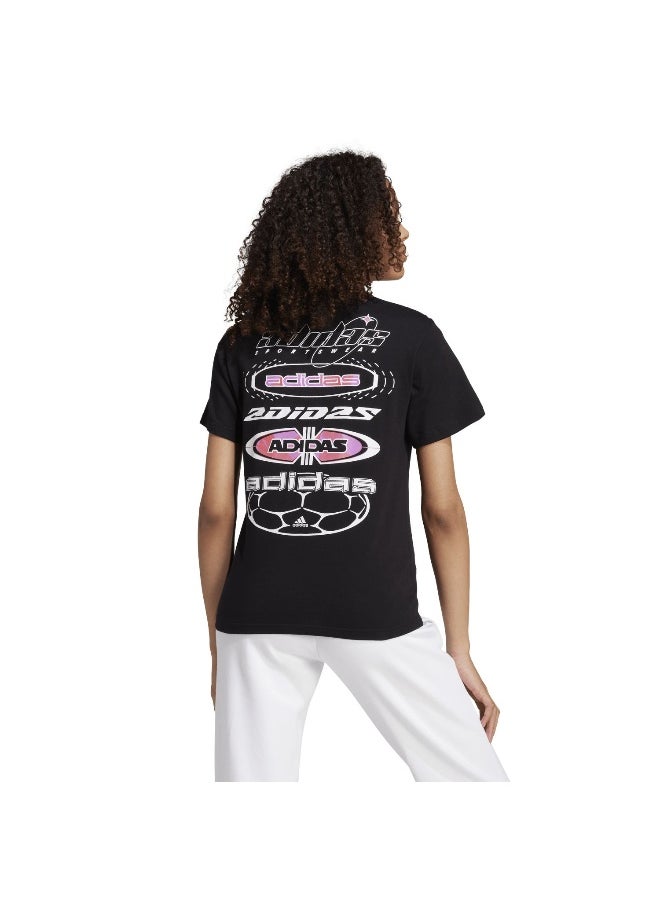 Adidas adidas W Tiro T Black Training T-Shirts 2XS  - Image 5