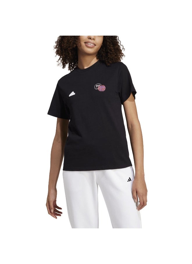 Adidas adidas W Tiro T Black Training T-Shirts 2XS  - Image 4