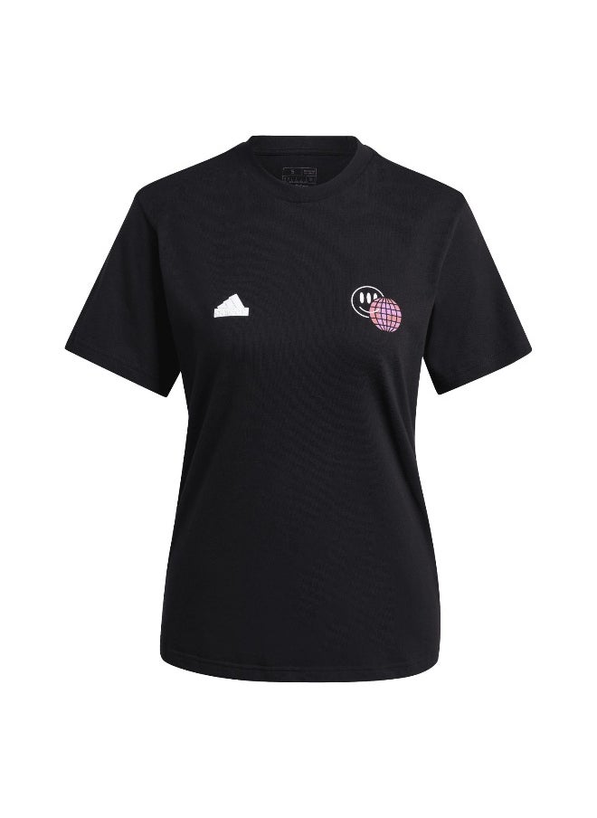 Adidas adidas W Tiro T Black Training T-Shirts 2XS  - Image 2