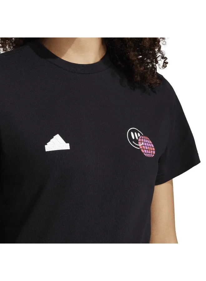 adidas تي شيرت تدريب دبليو تيرو تي أسود مقاس