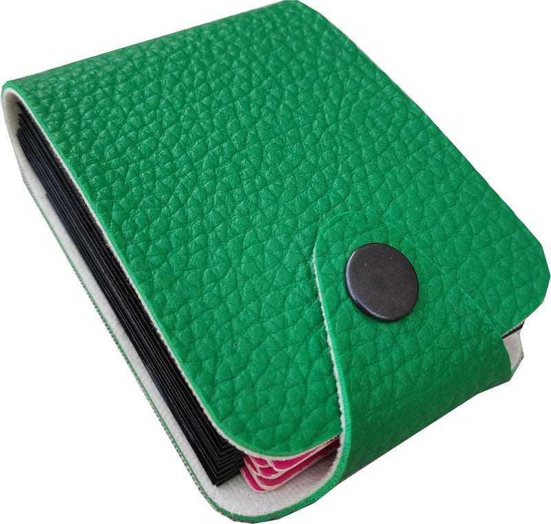 Kemer Dünyası Unisex 10 Compartment New Small Mold Accordion Leather Credit Card Holder Wallet  - Image 1