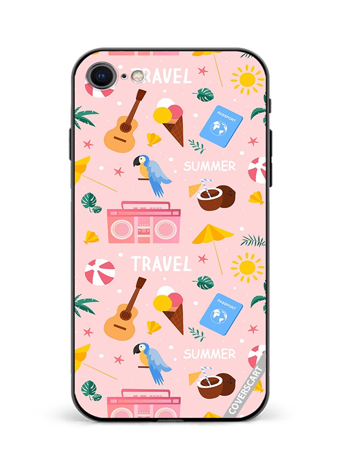 COVERSCART Protective Case Cover For Apple iPhone 8 Summer Season Pattern Design Multicolour
