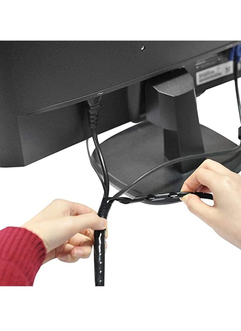 VOLT Spiral Warping Band Spiral Wound Protection Tube 10 Meter Cable Tidy Organizer Durable Cable Tidy Sleeves for TV PC And Computers  - Image 4