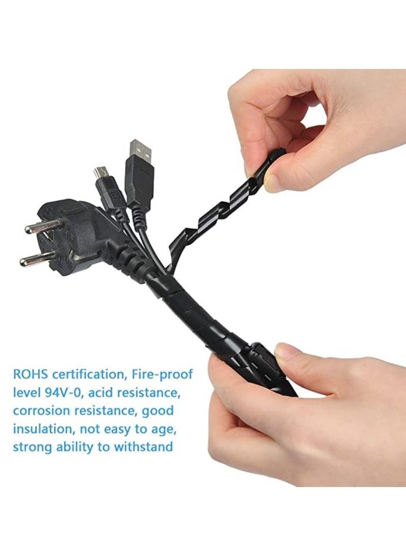 VOLT Spiral Warping Band Spiral Wound Protection Tube 10 Meter Cable Tidy Organizer Durable Cable Tidy Sleeves for TV PC And Computers  - Image 3