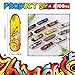 Hortsun 100 Pieces Mini Finger Skateboard Finger Boards Set with Double Sided Pattern Creative Novelty Birthday Party Favors Exchange Gift Goodie Bag Stuffers Random Pattern - Image 3