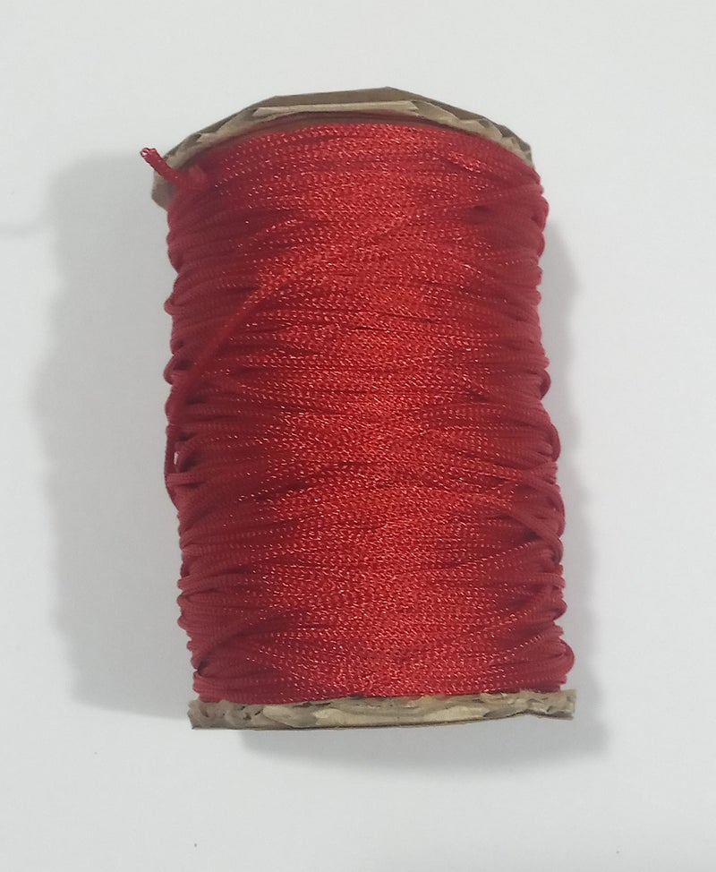 OMX Nylon 1mm Macrame Cord (100 Meters) Nylon Chinese Knotting Cord, 1mm Thick for Macrameideally Used for Jewelry Making, Bags and Various Other Craft Projects. (Red) - Image 4