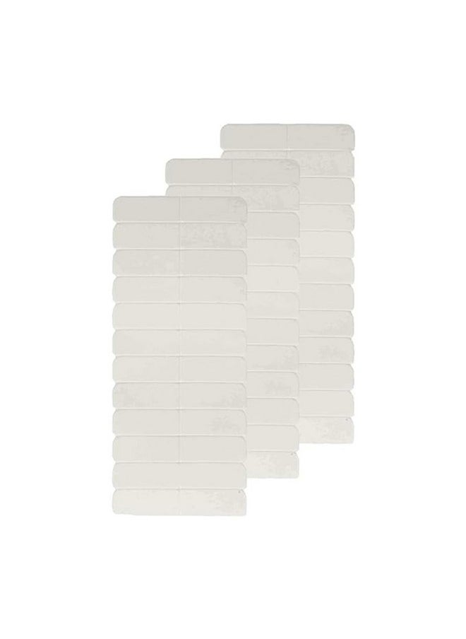 Full Shine Replacement Tape Tabs Hair Extensions Tape In No-Residue Tape For Extensions Human Hair Double Sided Tape In Hair Extensions White 0.8Cm*4Cm 36Pcs  - Image 1