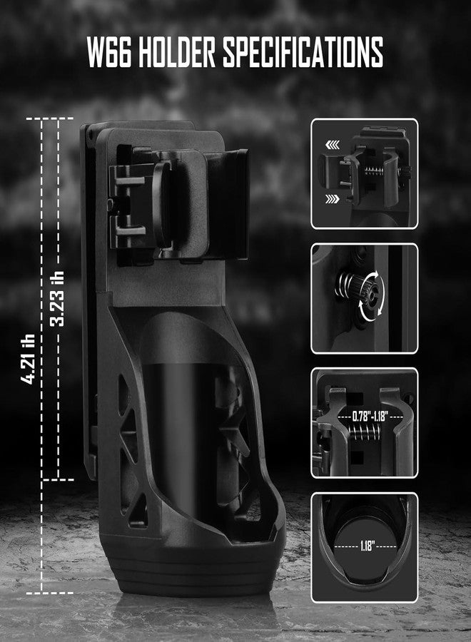 ULTRAFIRE 1000 High Lumen Tactical EDC Flashlight with Holster,Single Mode Police Flashlight with Belt Holder,Bright Law Enforcement Flashlight with Holster for Duty Belt T1 PRO - Image 4