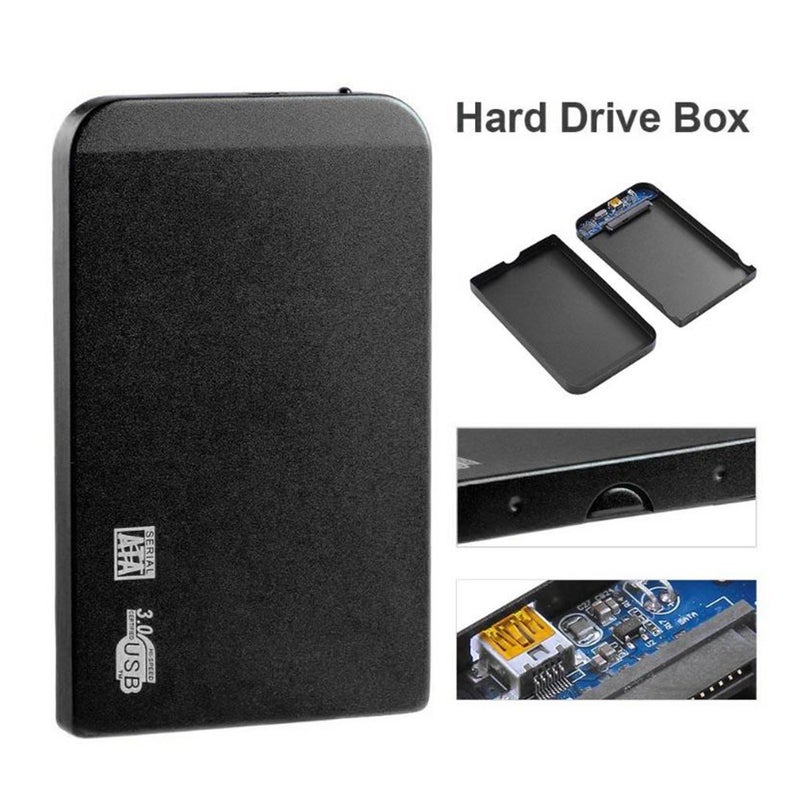 2.5in USB3.0 SATA SSD HDD Hard Drive Box 5Gbps 3TB USB3.0 SATA Portable Hard Drive Box (Black) - Image 3