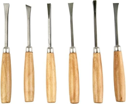 TOOLBUX Combination 6 pcs Chisel Set Durable Precision Woodworking Tools Perfect for Carving Shaping and Smoothing Ideal for DIY Enthusiasts Craftsmen and Professionals - Image 2