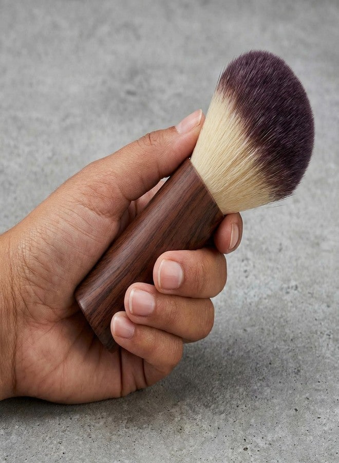 KGCGJVB 2Pcs Nail Dust Brush Fluffy Manicure Cleaning Tool Soft Bristle Powder Remover Duster for Nails Dusting Accessory Professional Salon Art Cleaner Brown - Image 2