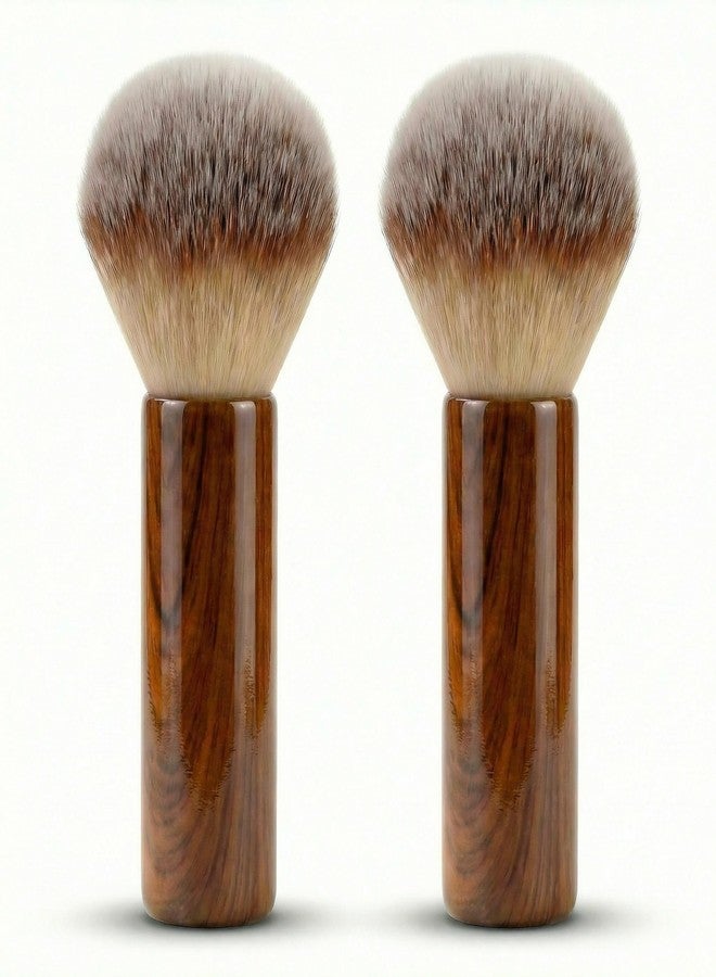 KGCGJVB 2Pcs Nail Dust Brush Fluffy Manicure Cleaning Tool Soft Bristle Powder Remover Duster for Nails Dusting Accessory Professional Salon Art Cleaner Brown - Image 1