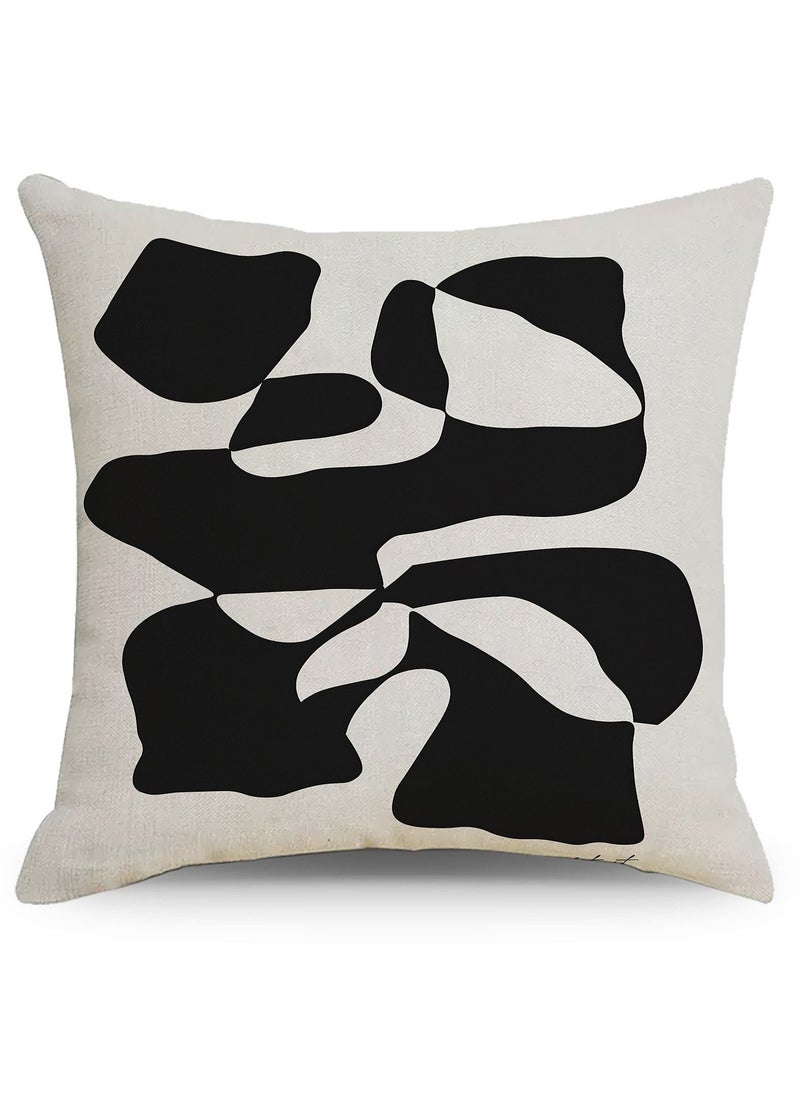 Y&D Nordic abstract pattern linen material pillowcase pillow cover 45*45cm 