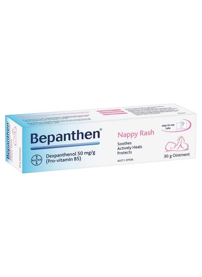 Bepanthen Nappy Rash Diaper Barrier Protection Ointment 30G  - Image 3