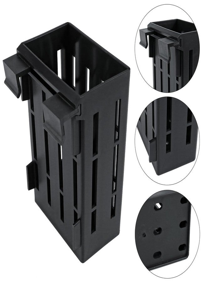 UPIQNG 5Pcs Hanging Aquarium Plant Holder Aquatic Plant Pot with Hanger Fish Tank Accessories Aquarium Planter Cups for Aquaponic Plant Cultivation,Black - Image 3