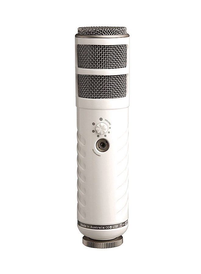 RODE Podcaster USB Microphone White/Grey - Image 2