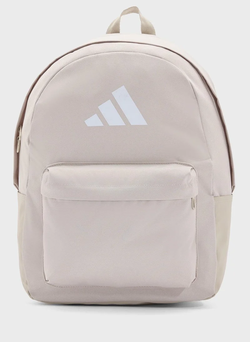 adidas classic 3 bar logo backpack with pencil case