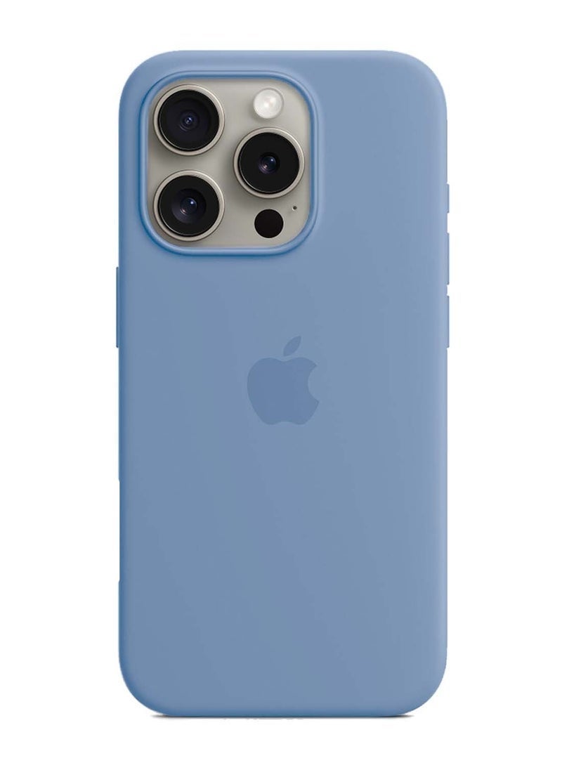 Gravity Apple iPhone 16 Pro Max 2024 Premium Soft Liquid Silicone Case Cover (MCRPSN) ‚Äì Winter Blue ‚Äì Slim, Durable, Shockproof Protection with Soft Touch Finish ‚Äì Perfect Fit for iPhone 16 Pro Max - Image 2