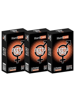 NottyBoy Hardcore Raised Dots Condoms for Men - 30 Count | Studded | Enhancing Stimulation | Textured with Dotted-Patterned | Bumpy Surface | Natural Latex - pzsku/ZCA525E193C8391FECEE9Z/45/_/1715477345/71c6f82f-c0a2-4cd8-a955-b35fed026236