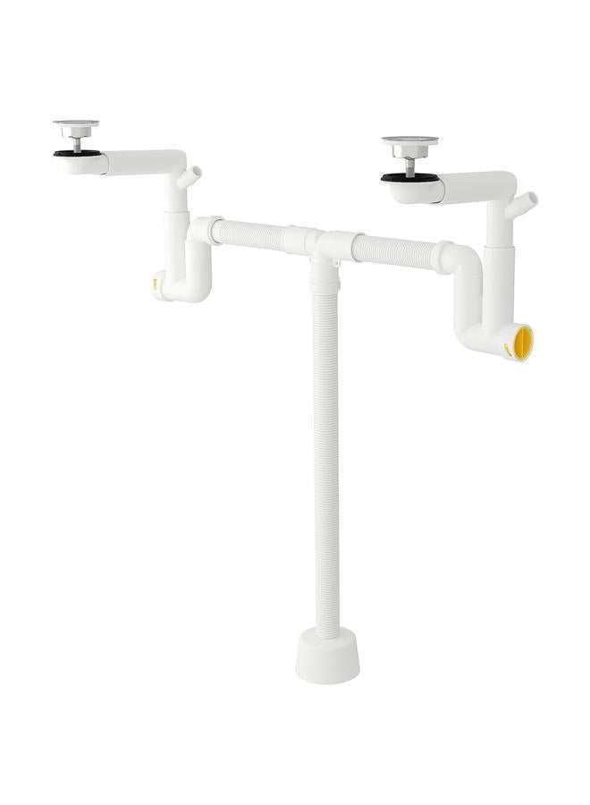 Zaboon Water trap w flexible pipe, 2 bowls - Image 1