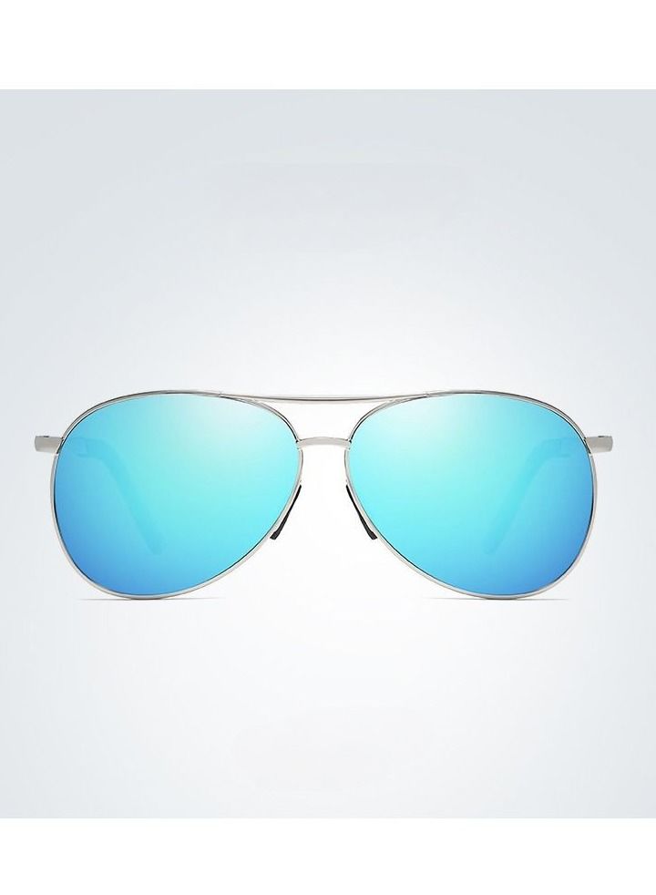 HDCRAFTER Men's Full Frame Polarized UV400 Pilot Frame Sunglasses  - Image 2