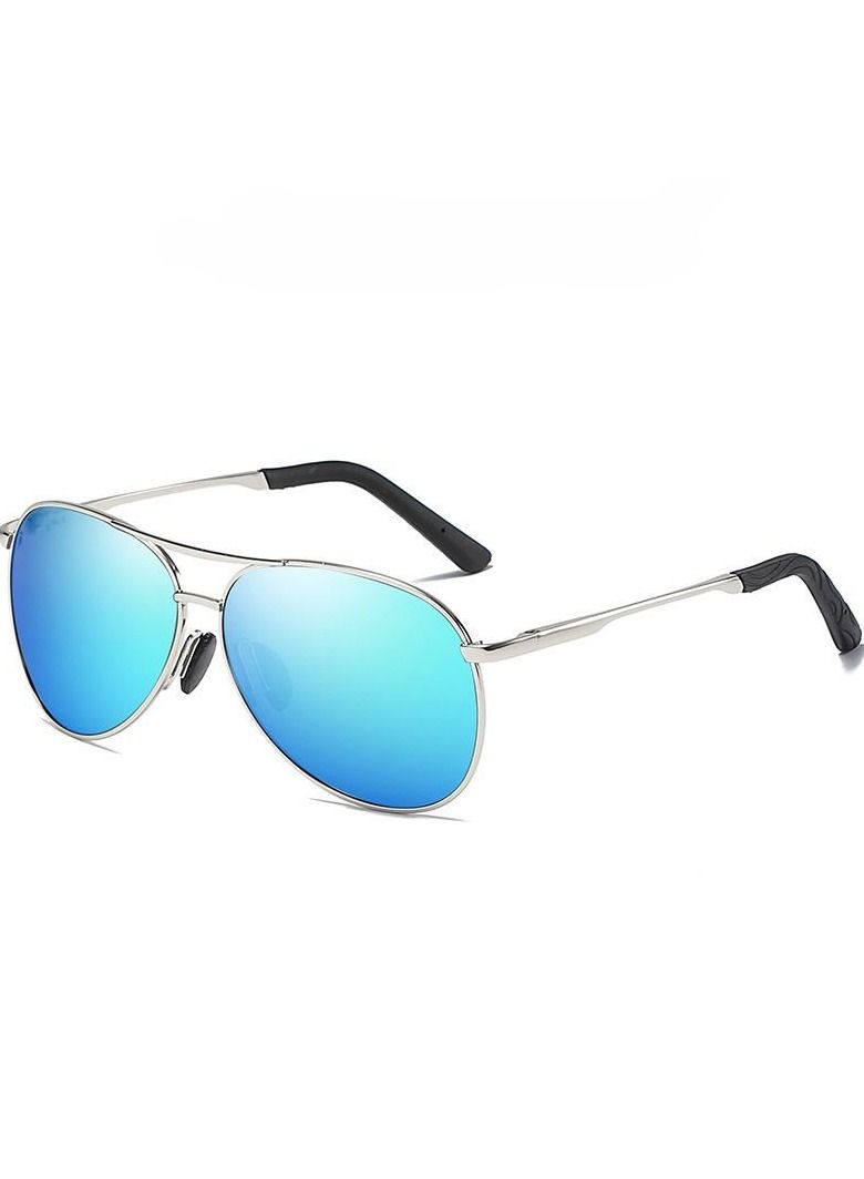HDCRAFTER Men's Full Frame Polarized UV400 Pilot Frame Sunglasses  - Image 1