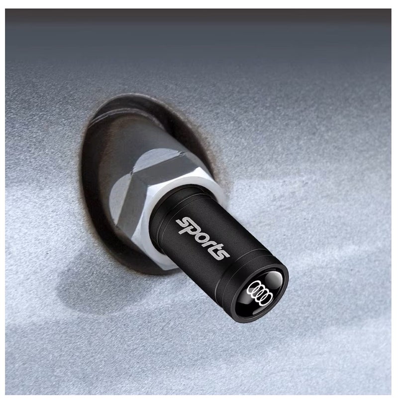 Car Wheel Tire Air Valve Cap 4pcs Caps Stem Covers Accessories Fit for Audi A4,A5,A6,A8,Q3,Q7 all other Models - Image 3