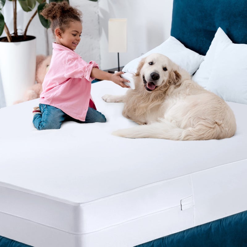 Utopia Bedding Utopia Bedding Zippered Mattress Encasement Queen, 100% Waterproof Bed Bug and Dust Mite Proof Mattress Protector, Absorbent Six-Sided Mattress Cover (Pack of 2)  - Image 4