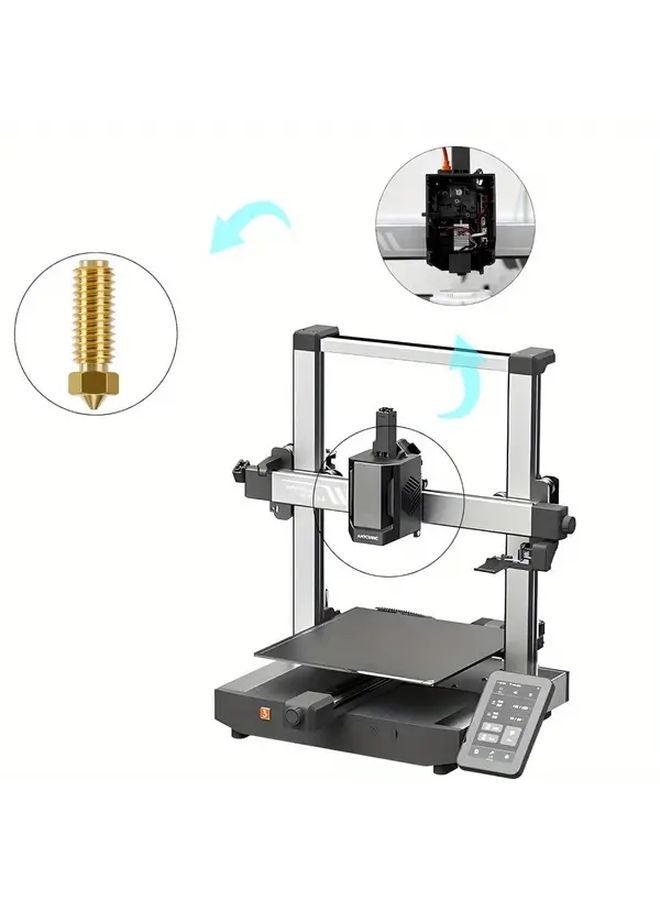 20 قطعة مجموعة فوهات لطابعة Anycubic Kobra 3 و 3 V2 و S1 ثلاثية الأبعاد مقاسات 0.4 مم، 0.2 مم، 0.6 مم، 0.8 مم، 1.0 مم - Image 5