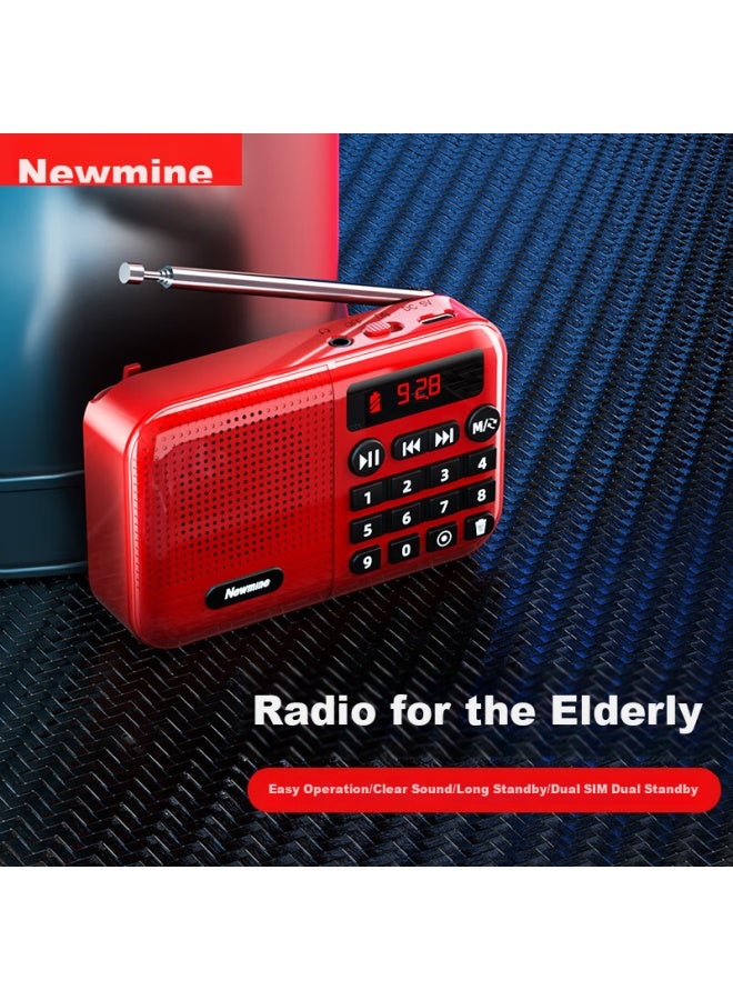 Newmine Newman N88 Radio, Rechargeable, Card-insertable, Mini Portable, Small Opera Player, Multifunctional Bluetooth Speaker For Elderly - Image 1