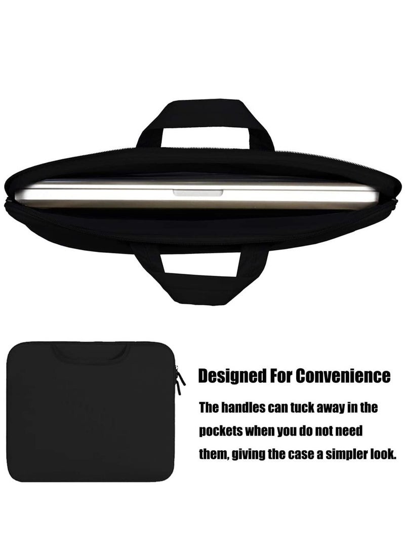 Laptop Tablet Sleeve Case Slim Travel Handle Bag/Notebook Computer Protective Sleeve/Durable Business Messenger Briefcases for Men Women MacBook Air Pro Retina 15.4 Inch - Image 3