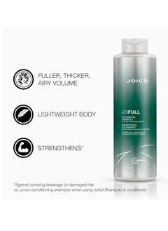 Joico JoiFULL Volumizing Shampoo | For Fine, Thin Hair | Add Instant Body | Long-Lasting Fullness | For Thicker Bouncier Hair | Boost Shine | With Lotus Flower & Bamboo Extract - pzsku/ZCA52AEAE9A3B175327A0Z/45/_/1737809105/1509bf75-78dc-4da5-9d8d-a9d903ae4bfe