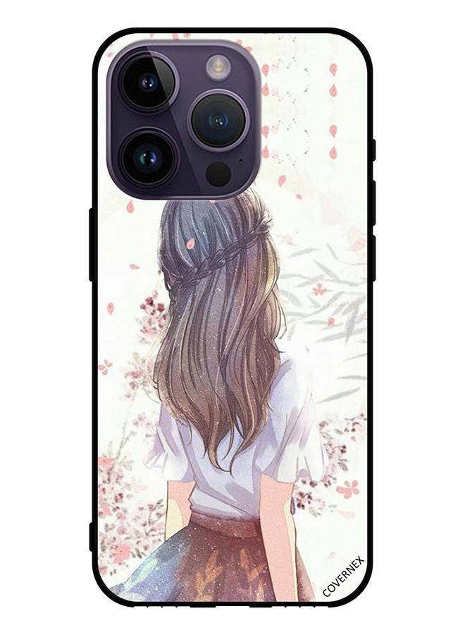 Covernex Protective Case Cover For Apple iPhone 14 Pro Cute Girl In Deep Thinking - Image 1