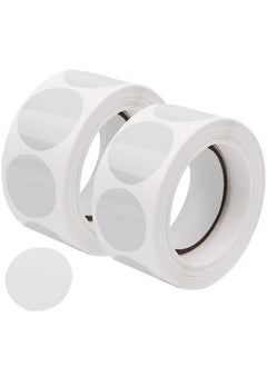 SUMAJU 1000 Pcs Clear Retail Package Seals 1 Inch Round Circle Wafer Seal Sticker Clear Round Labels For Envelopes Box And Gift Packaging (500 Per Roll)  - Image 1