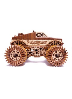 Wood Trick Wood Trick Monster Pickup Truck Car 3D Wooden Puzzle - Rides up to 18 feet - 8.3x6.3 in - Model Truck Kit to Build for Adults and Kids  - Image 5