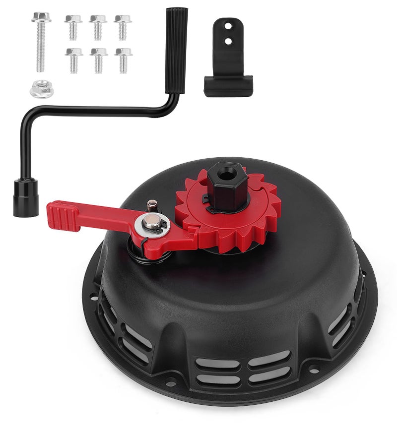 JURPLIX Easy Quick Fast Pull Start Recoil Starter Assembly Compatible with Predator 212ï¼ŒColeman CT200U B200R 200cc Mini Bike and KT196 Go Kartï¼ŒCrank Handle Start for Honda 6.5HP GX160 196 Hisun Engine-P - Image 1
