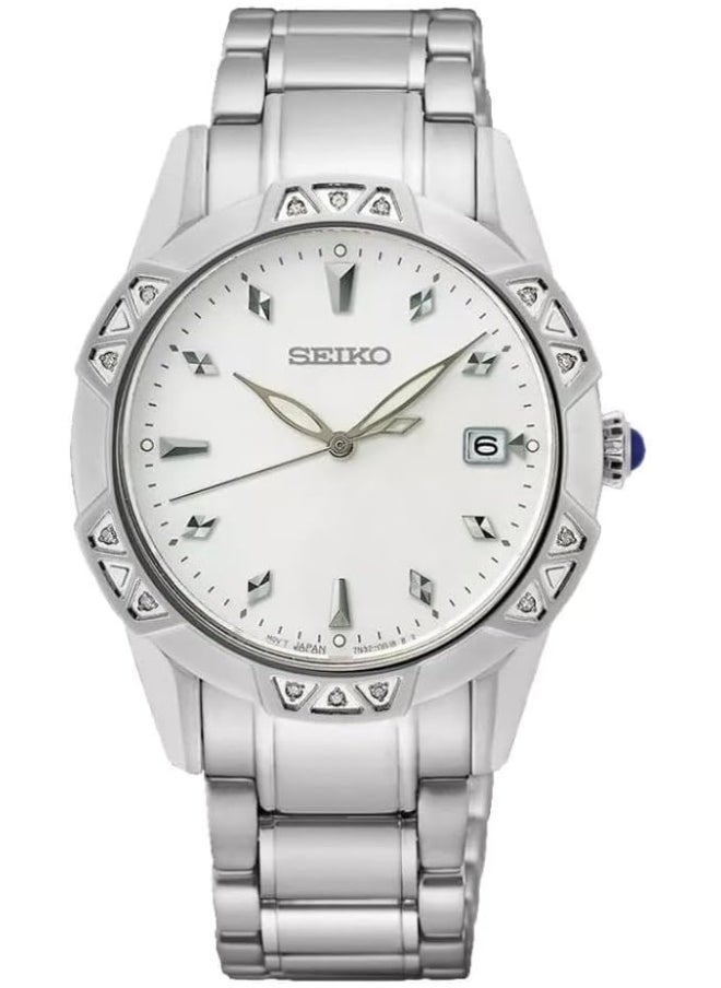 Seiko Seiko Women's Analogue Quartz Watch with Stainless Steel Strap SKK727P1, Silver, bracelet  - Image 1