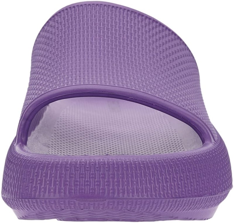 BRONAX Pillow Slippers for Women and Men | House Slides Shower Sandals | Cushioned Thick Sole 39-40 Purple - Image 3