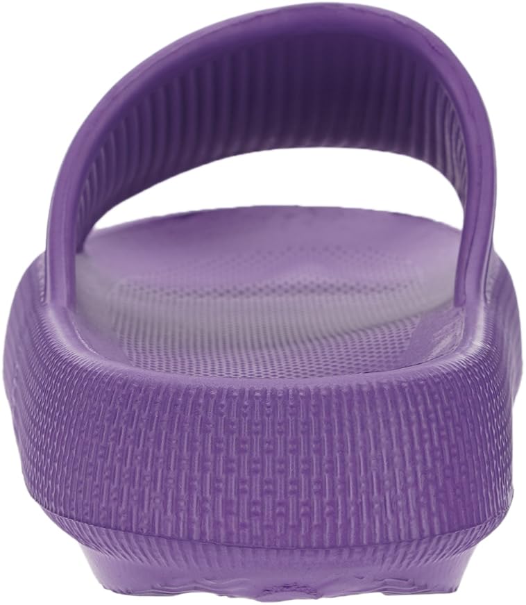 BRONAX Pillow Slippers for Women and Men | House Slides Shower Sandals | Cushioned Thick Sole 39-40 Purple - Image 5