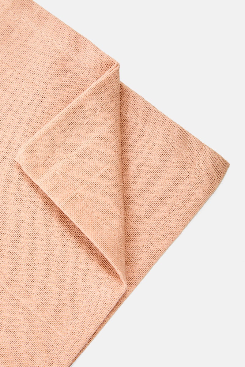 Muy Mucho غطاء وسادة قطن عضوي عادي 1 قطعة 60 x 60 سم، خوخي - Image 3