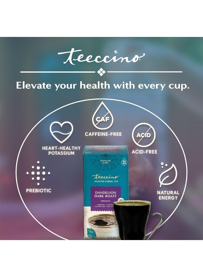 Teeccino Dandelion Dark Roast Herbal Tea - Image 4