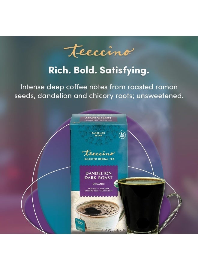 Teeccino Dandelion Dark Roast Herbal Tea - Image 5
